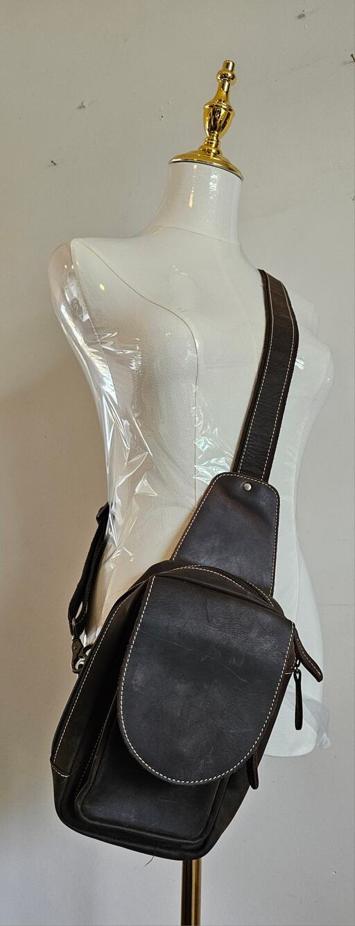 Unisex Leather Cross-Body Bag